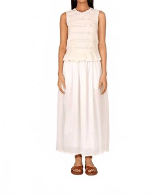 Banjanan Womens Banjanan Heather Crochet Dress In Cream