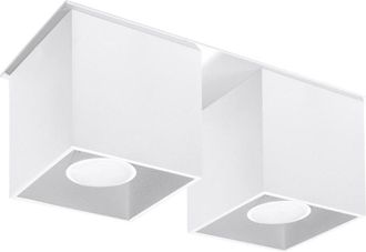 Sollux Lighting Lámpara de techo blanco aluminio alt. 12 cm