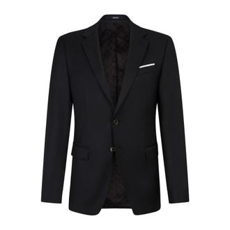 Joop Heren, Pakken, Zwart, Maat: L Wol