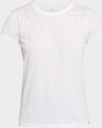 Rag & Bone Studded Crewneck Tee