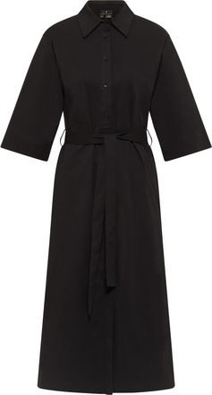 Dreimaster Dreimaster Overhemd blouse jurk Dames zwart