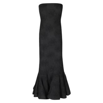 Rotate ROTATE Birger Christensen - Vestido con volantes y flores de malla - Dresses - Mujer - Negro - XS
