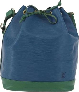 Louis Vuitton Pre-owned Vintage Bucket Bag - Dames - Vintage Tas - Blauw - ONE Size - Leer - Vintage