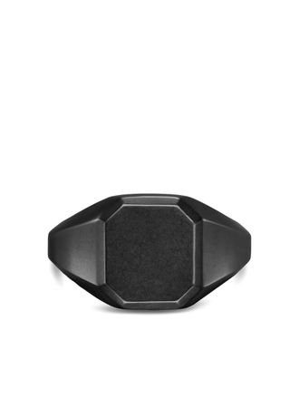 David Yurman Streamline signet ring - Black