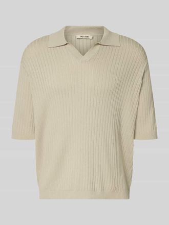 Only & Sons Relaxed Fit Poloshirt aus Viskose-Mix Modell FLINT in Schilf, Gr&ouml;&szlig;e XXL
