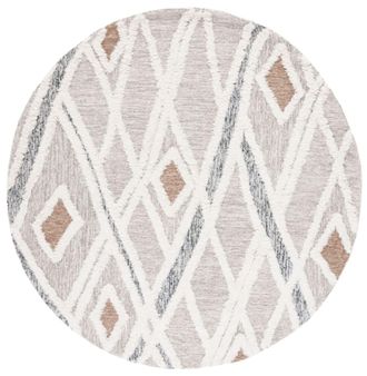 Safavieh Alfombra lana/algod&oacute;n gris/marfil 183 x 183 cm