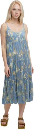 tentree EcoWoven Crepe Hopewell Dress in Lakeside Blue/blur at Nordstrom, Size 12