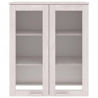 Berkfield Home Top for Highboard HAMAR White 85x35x100 cm Solid Wood Pine | Size: 85 x 35 x 100 cm