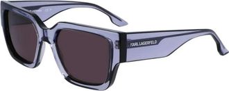 Karl Lagerfeld Sunglasses, unisex, Gray, Size: ONE SIZE Injected Frame Sunglasses