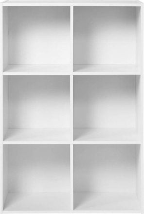 Calicosy Estante con 6 compartimentos L61 x A91 cm - Blanco