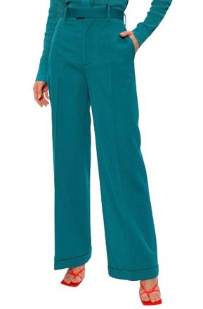 Bottega Veneta Teal Tailored Trousers Size M
