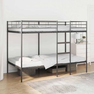 Berkfield Home Bunk Bed without Mattress Black 100x200 cm Steel