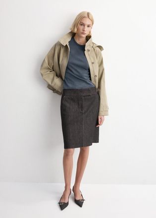 Mango Maglietta cotone effetto lavato blu - Donna - XXS - MANGO