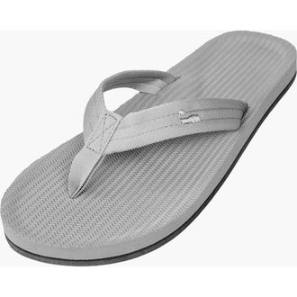 indosole Responsibly-Made Tire Sole Easy Living Flip Flops in Granite at Nordstrom, Size 10