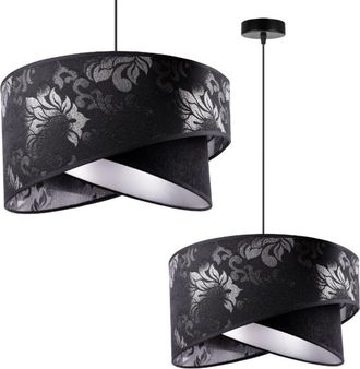 OEM L&aacute;mpara De Techo Colgante Glamour Negra