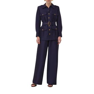 Zimmermann Mujer, Pantalones, Azul, Talla: M