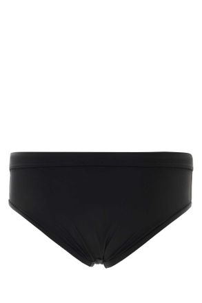 Dolce & Gabbana Mens Black Stretch Nylon Swimming Brief Nero Costumi Da Bagno