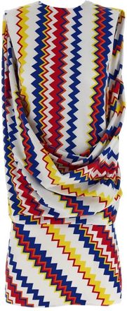 Missoni Peplos Dress - Dames - Korte kleedjes - Veelkleurig - S - Polyester - Kleedjes