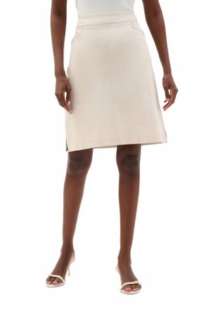 Joseph Ribkoff Melange Millenium Skirt With Pockets In Natural