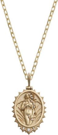 Awe Inspired Diamond Aphrodite 14k Gold Pendant Necklace in 14K Yellow Gold at Nordstrom