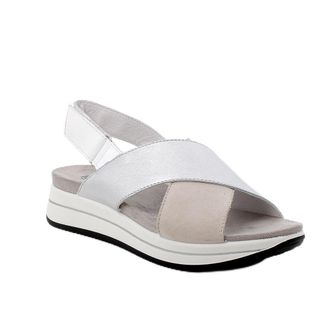 Igi & Co Womens D.Sindy Wedge Sandal, Ice Silver, 7 UK