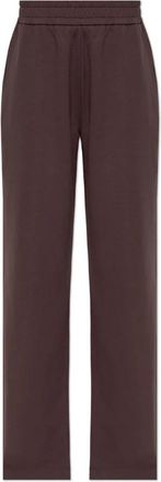 Moncler Rechte sweatpants - Dames - Sweatpants - Bruin - XS - Broeken