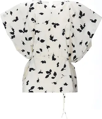 Alysi Ribbon-Detail Cotton Tank Top - White