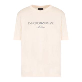 Emporio Armani Hombre, Camisetas, Beige, Talla: S