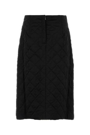 Jil Sander Womens Black Viscose Skirt Exterior: Gonne