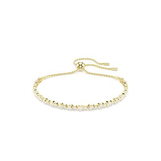 Swarovski Kristal Matrix Armband in Gouden Kleur - Dames - Armbanden - Geel - ONE Size - Accessoires