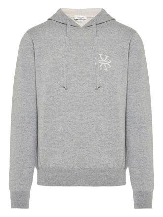 Jacob Cohen logo-embroidered hoodie - men - Fabric - M - Grey