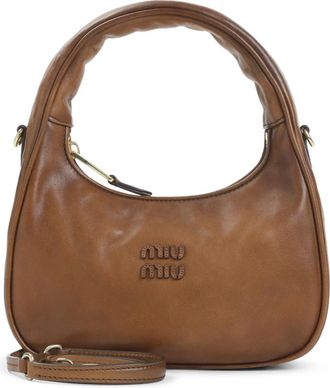 Miu Miu Tassen, Dames, Bruin, ONE Size, Leer, Shoulder Bag
