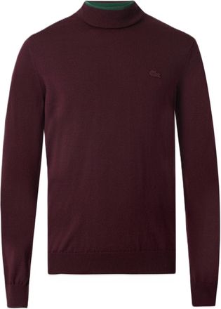 Lacoste High-Neck Slim-Fit Ribbed Sweater