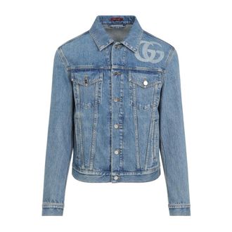 Gucci Heren, Jassen, Blauw, Maat: M Denim