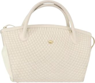Bally Pre-owned Lederen Handtas - Dames - Vintage Handtas - Wit - ONE Size - Leer - Vintage