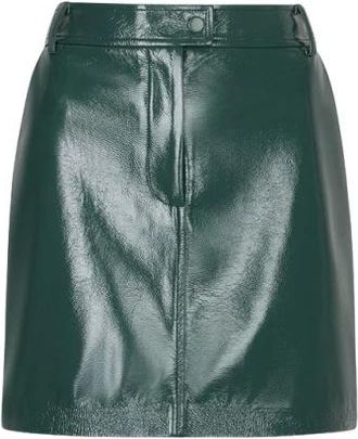 Dante6 Evon Mini Rok - Dames - Rokken - Groen - Maat: L Leer