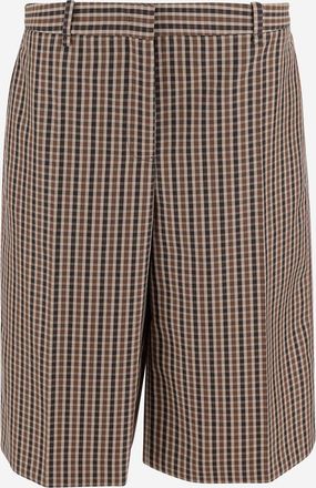 Jil Sander Wool Plaid Pattern Short Pants