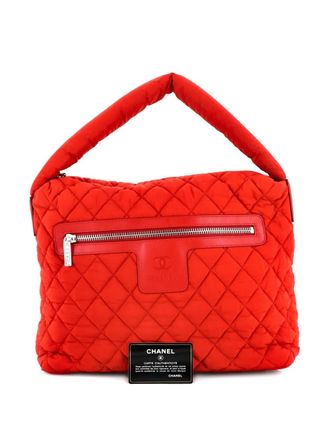 Chanel Coco Cocoon Quilted Nylon Medium hobo bag - Rood