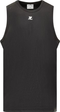 Courr&egrave;ges Mouwloze Sport Tanktop - Heren - Tops zonder mouwen - Zwart - XS - Tops