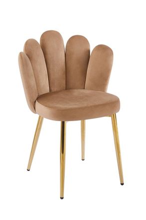 Regalos Miguel Sillas Comedor - Silla Kelya Golden Terciopelo - Champ&aacute;n