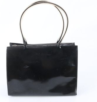 Ferragamo Black Leather Handbag Tote Bag (Pre-Owned)