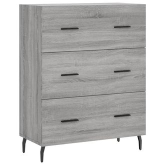 Berkfield Home Sideboard Grey Sonoma 69.5x34x90 cm Engineered Wood