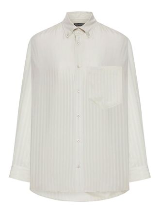 Balenciaga Tone-On-Tone Striped Shirt
