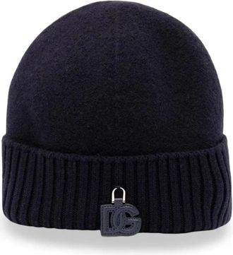 Dolce & Gabbana Berretto in maglia liscia - - Accessories - unisex - Blu - ONE SIZE