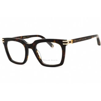 Philipp Plein Mens Brown Rectangular Eyeglass Frames VPP115M