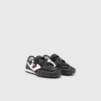 Diesel S-Pagodha-Tongue-free strap sneakers in ripstop - Sneakers - Woman - Black