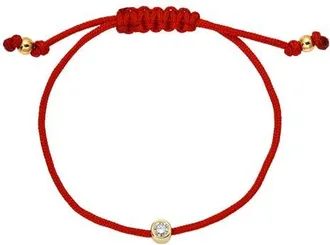 Zoe Lev Jewelry Lab-Grown Diamond Fortune Bracelet in Red at Nordstrom