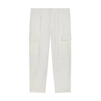 Dondup Straight Trousers, male, White, Size: W29 Luka Regular Cargo Trousers
