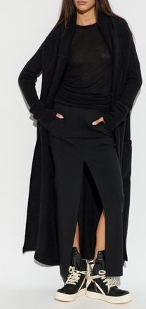 Rick Owens Wool Skirt, Womens, Black