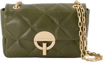 Vanessa Bruno Tassen, Dames, Groen, ONE Size, Leer, Moon Moyen Crossbody